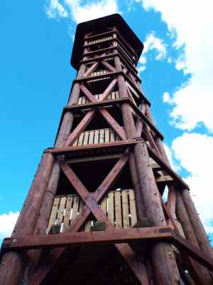 Velké Karlovice - rozhledna Miloňová - smrková věž