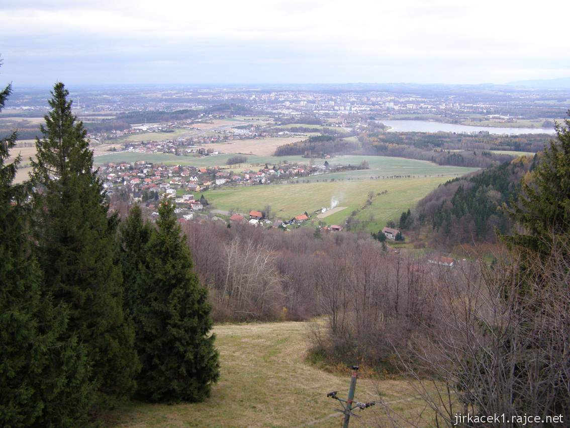 Chlebovice - rozhledna Panorama na kopci Kabátice - výhled na Frýdek Místek