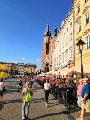 Polsko - město Krakow - Polsko - královské město Krakow - náměstí...