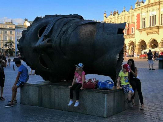 Polsko - město Krakow - Polsko - královské město Krakow - náměstí...