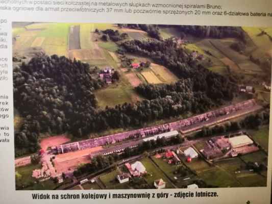 Polsko - vesnička Stepina - Hitlerův bunkr - Polsko - Podkarpadské vojvodství - vesnička Stepina - Bunkr pro Hitlerovo vlak Amerika... letecký pohled...