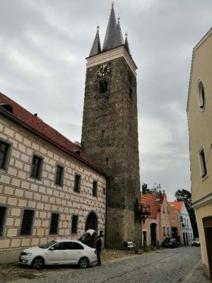 Česko - Telč - Náměstí - kostal svatého Ducha...